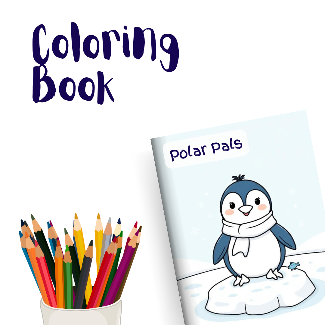 Polar Pals – 1 Coloring Book