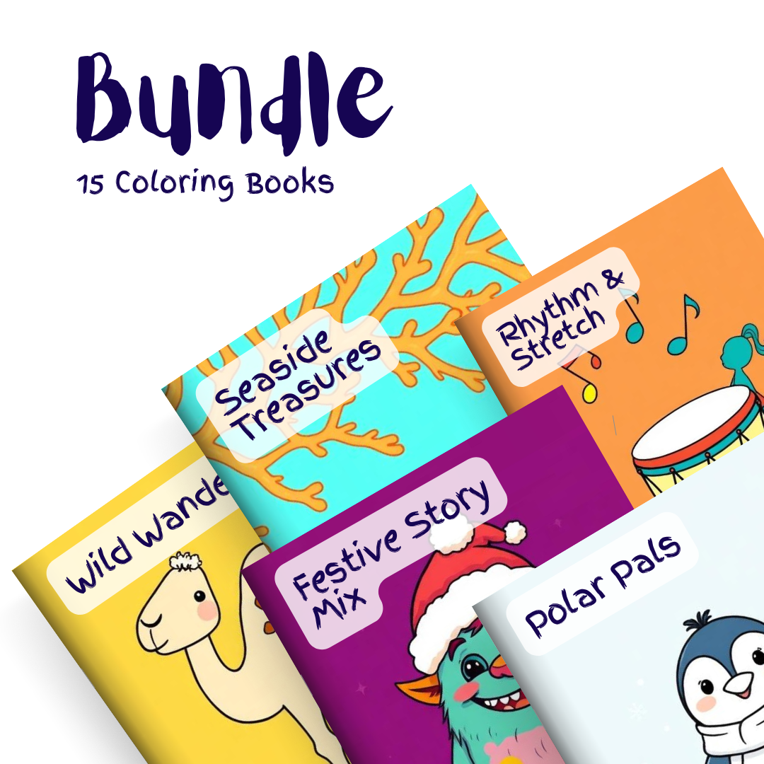 Big Fun Coloring Bundle – 15 Coloring Books